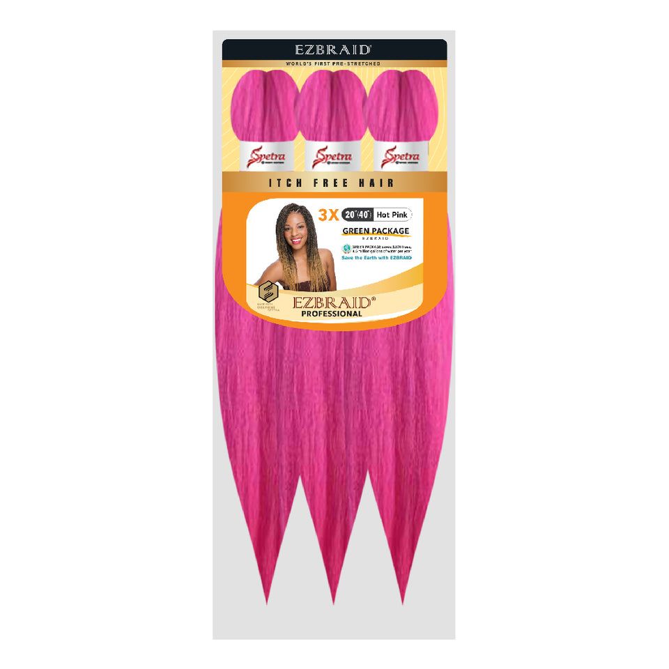 Spetra EZ Braid 3x 20" (Green Pack) Color:Hot Pink