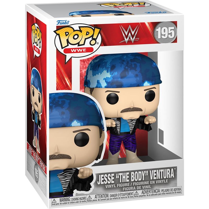 WWE Jesse "The Body" Ventura 4"H POP! WWE Vinyl Figure #195