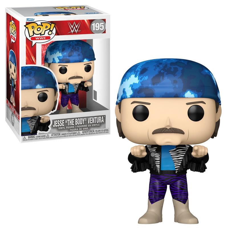 WWE Jesse "The Body" Ventura 4"H POP! WWE Vinyl Figure #195