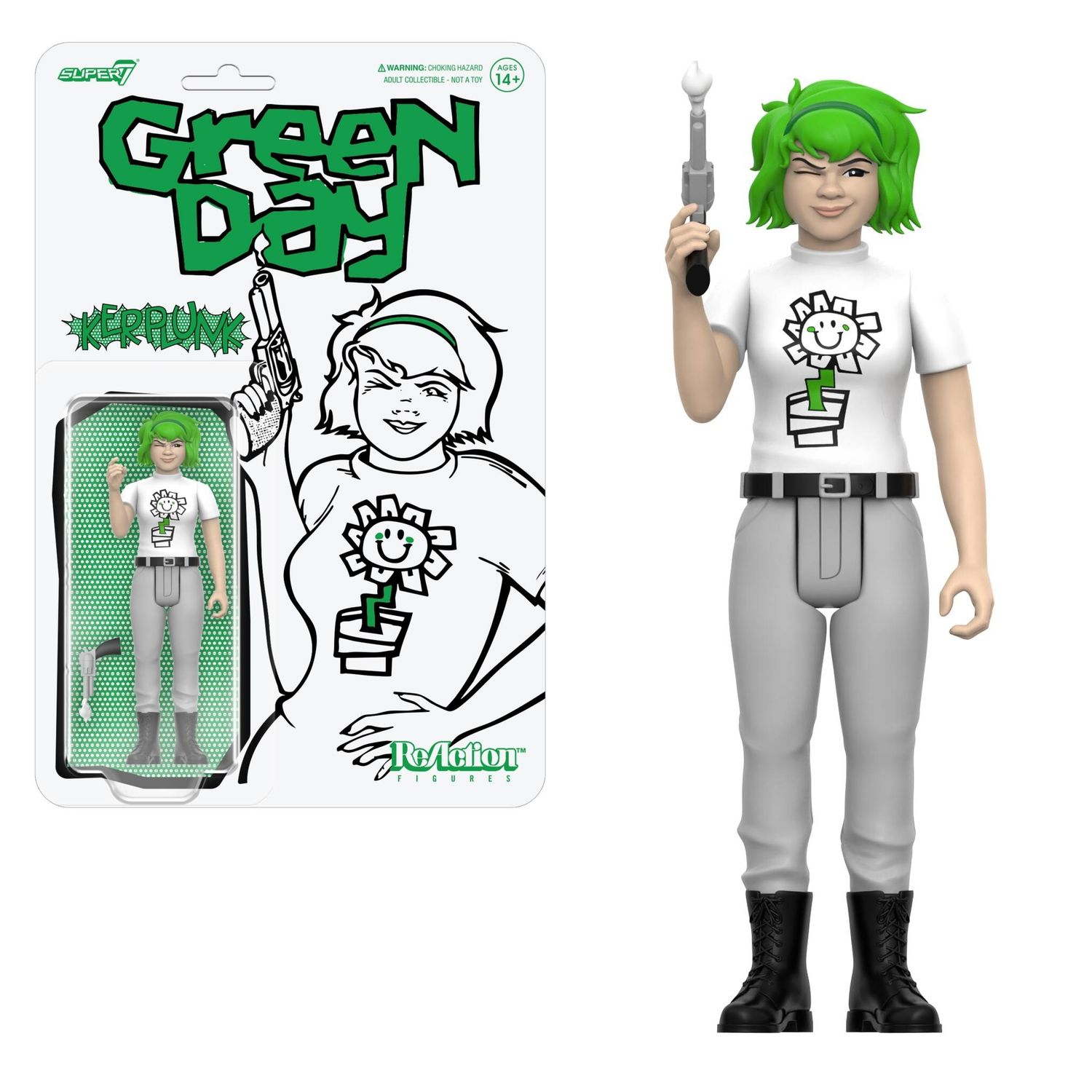 Green Day 3 3/4"H Kerplunk Girl ReAction Figure