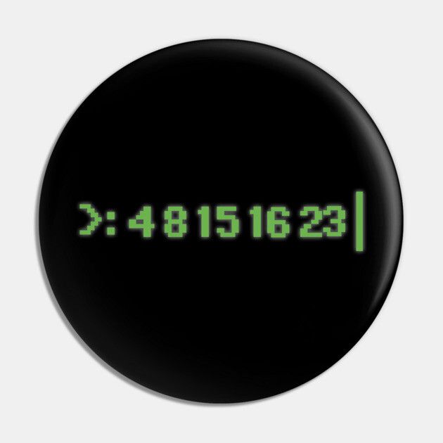 LOST "The Numbers" 2 1/4"D Pinback Button