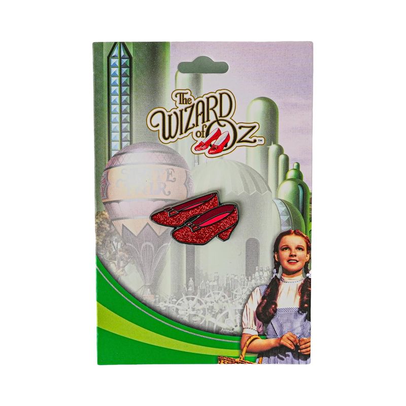 Wizard of Oz Ruby Red Slippers Enamel Lapel Pin / Tie Tack