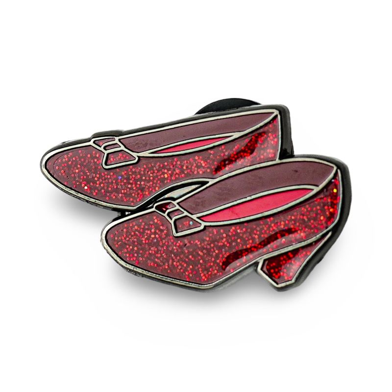Wizard of Oz Ruby Red Slippers Enamel Lapel Pin / Tie Tack