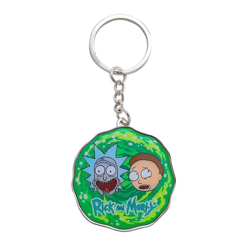 Rick and Morty Enamel Metal Keyring