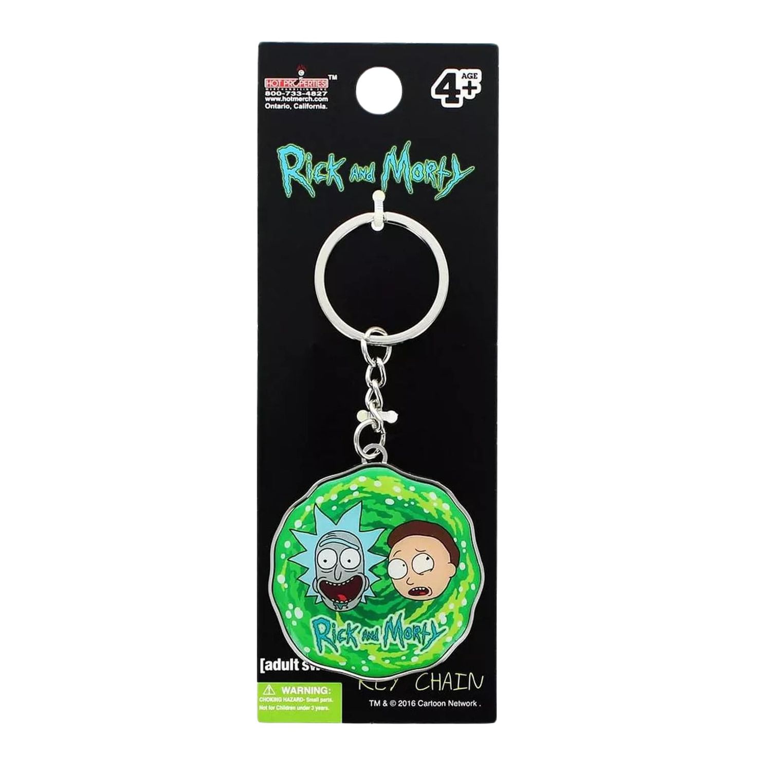 Rick and Morty Enamel Metal Keyring