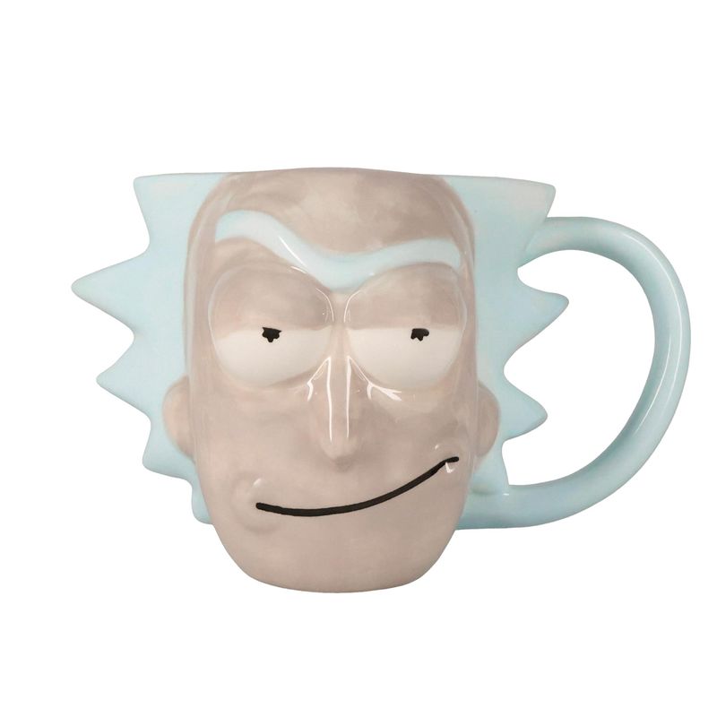 Rick and Morty RICK 20 ounce Sculpted Ceramic Mug