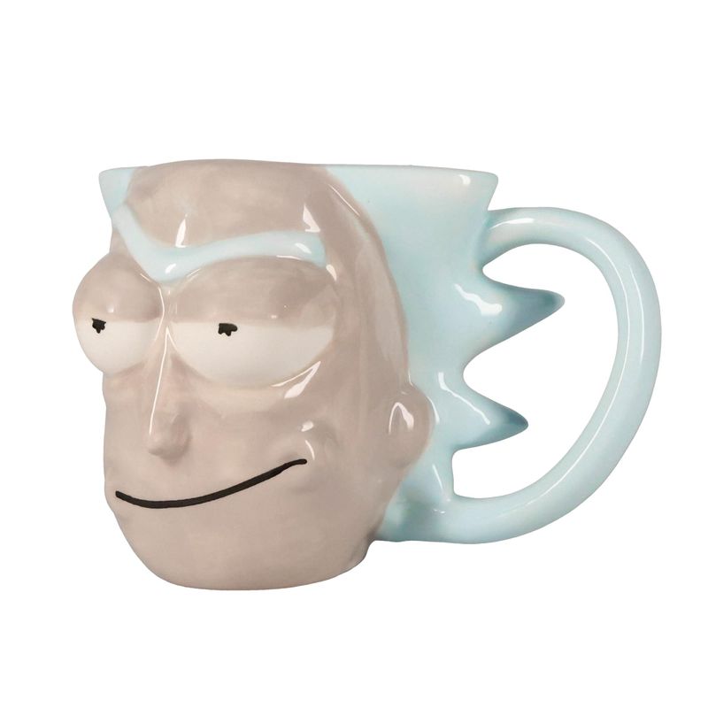 Rick and Morty RICK 20 ounce Sculpted Ceramic Mug