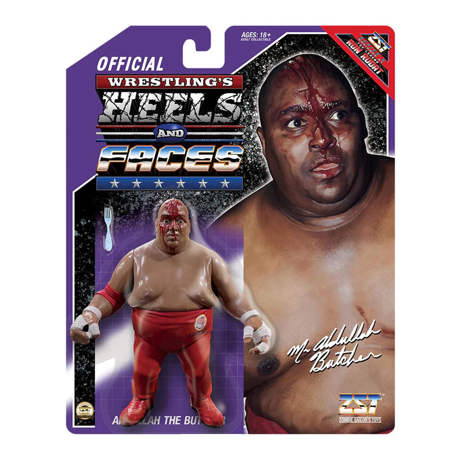 WWE Abdullah the Butcher (Bloody) 4 1/2"H Wrestling's Heels and Faces Series 4 Action Figure