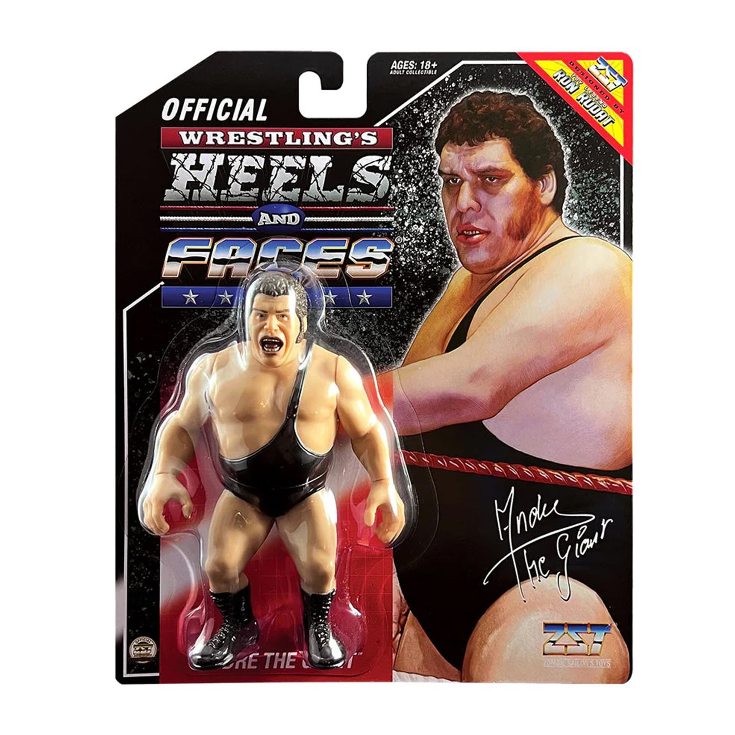 WWE Andre the Giant (Black Strap) 4 1/2"H Wrestling's Heels and Faces EXCLUSIVE Action Figure