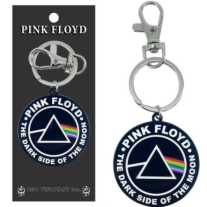 Pink Floyd Dark Side of the Moon Enameled Metal Keychain