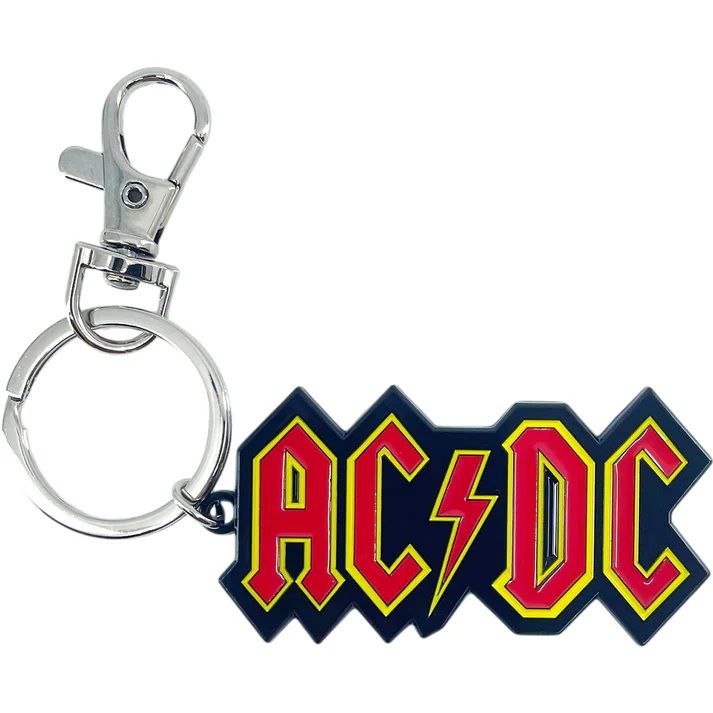 AC/DC Logo Enamel Metal Keychain