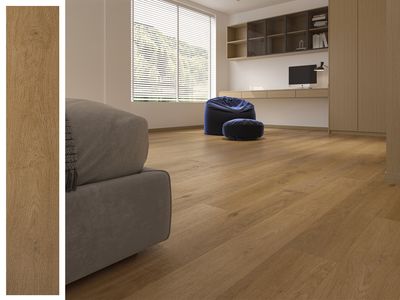 SPC Click Lock Vinyl Flooring Plank l 25 Sq. Ft, Thick 5.5 mm + 1.5 mm padding, Wear layer 0.5 mm, 100% Water resistant, Wood Mystery (ER1604)