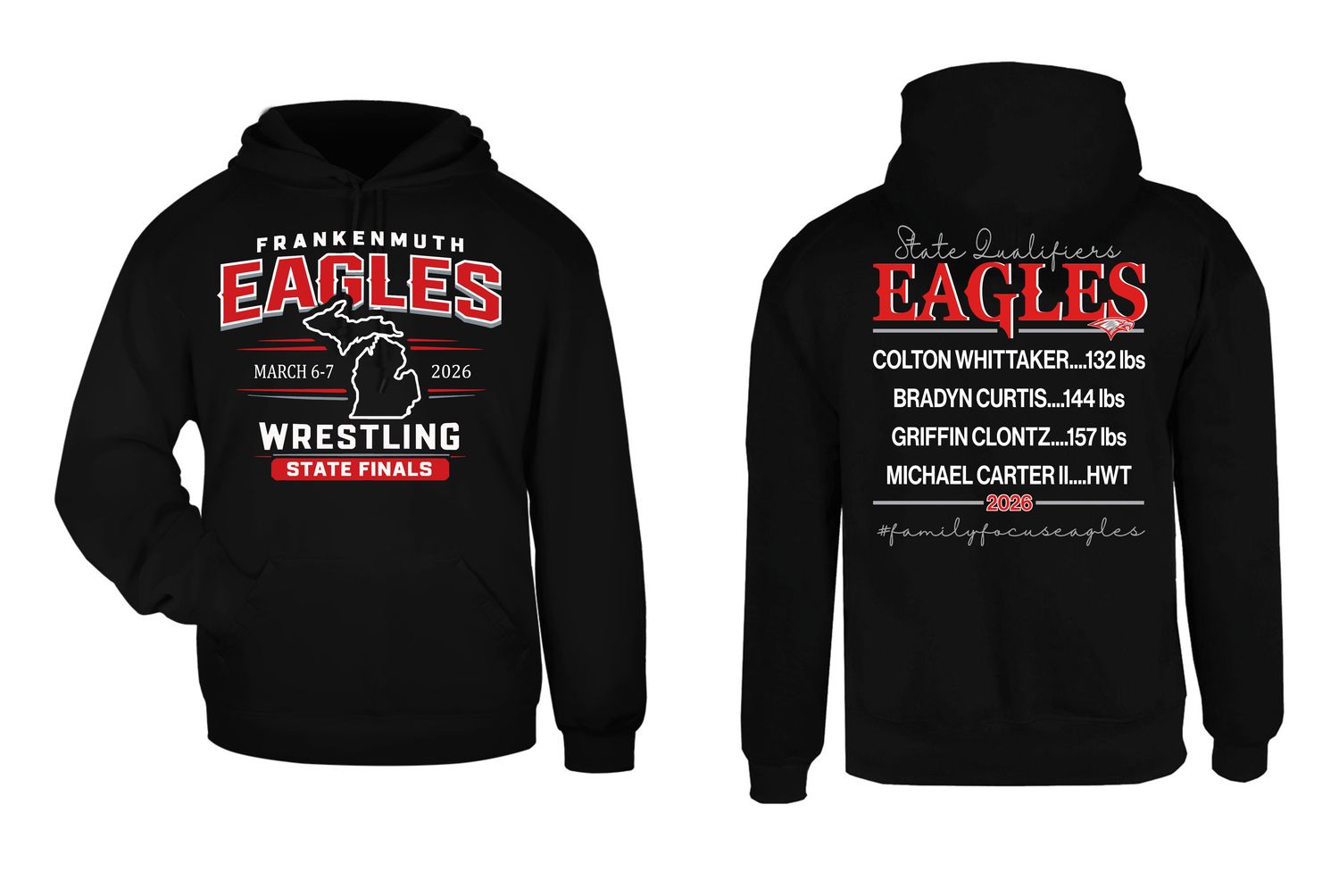 EAGLES WRESTLING - Varsity State Finals Shirt 2026