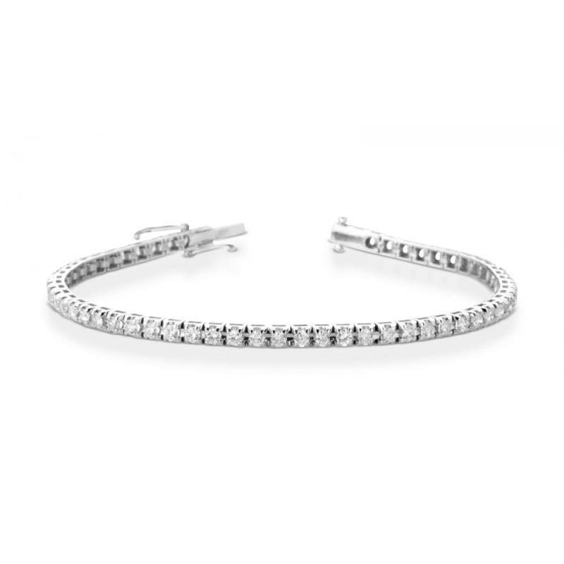 Crusado Bracciale Tennis in oro bianco 18 kt con diamanti - Varie carature