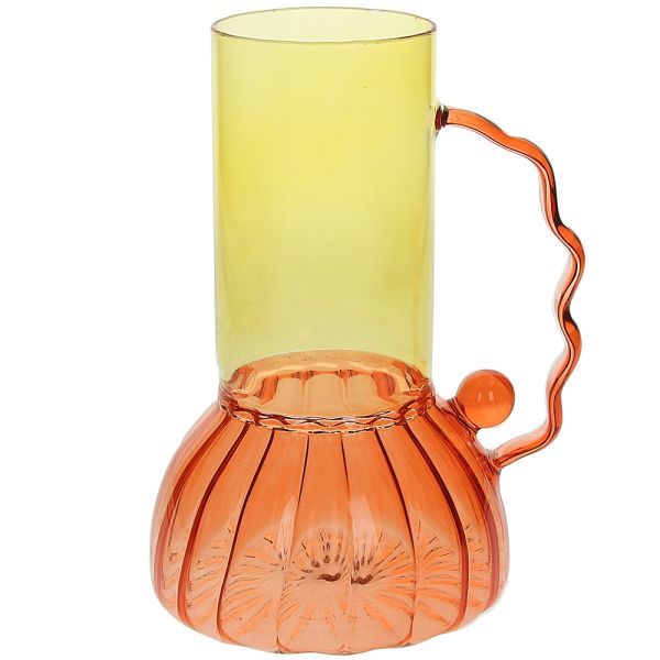 Andrea Fontebasso 1760 by Tognana Vaso Arancio e Giallo Design Art 19 cm