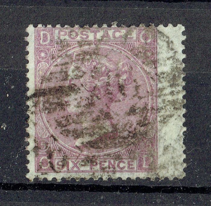 GB QUEEN VICTORIA 1865, 6d LILAC, SG97, Pl.5, Mi.38, DO|OD, USED