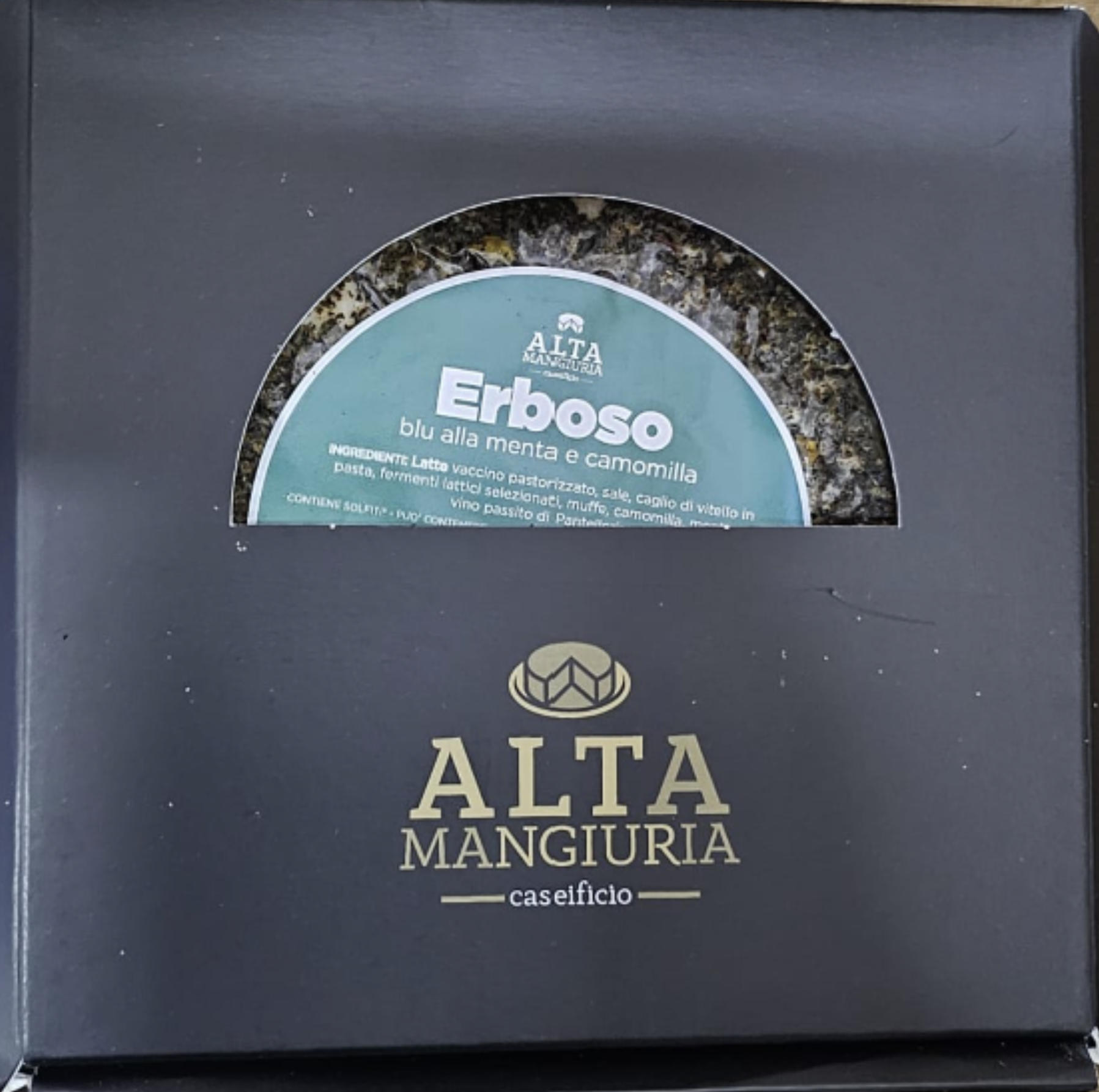 Formaggio Vaccino ERBOSO BLU - CON MENTA E CAMOMILLA