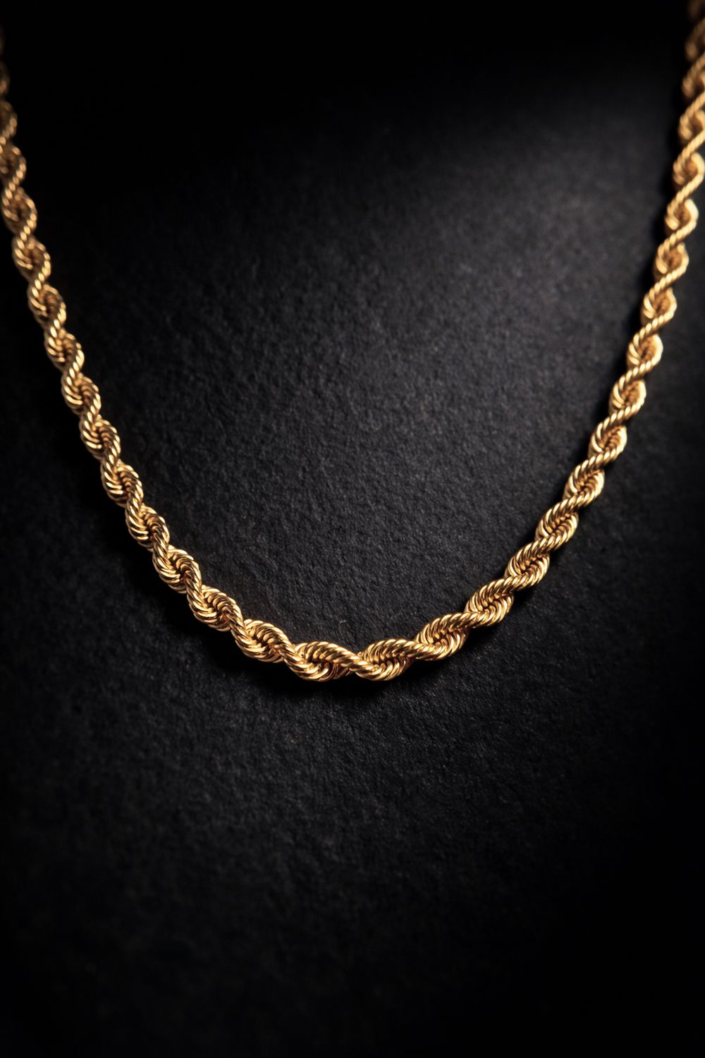 CA935 14k Yellow Gold 3MM Rope Chain CA935 14k Yellow Gold 3MM Rope Chain