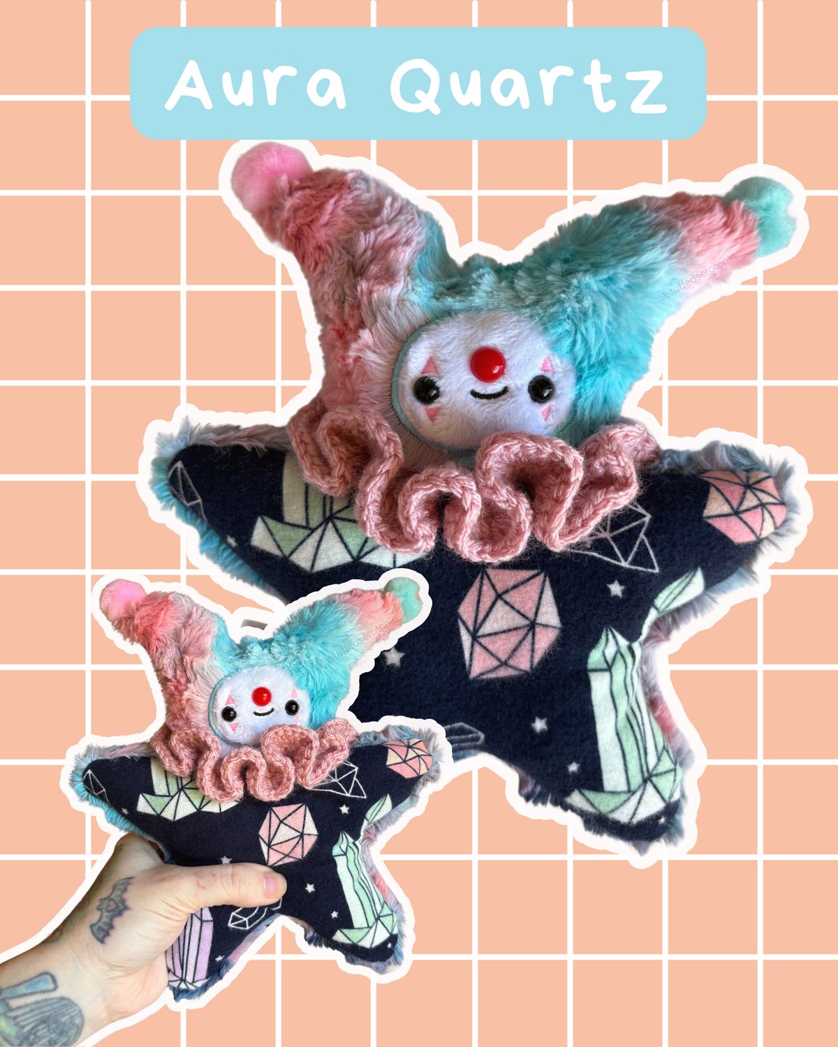 Aura Quartz the Jester Stress Plush