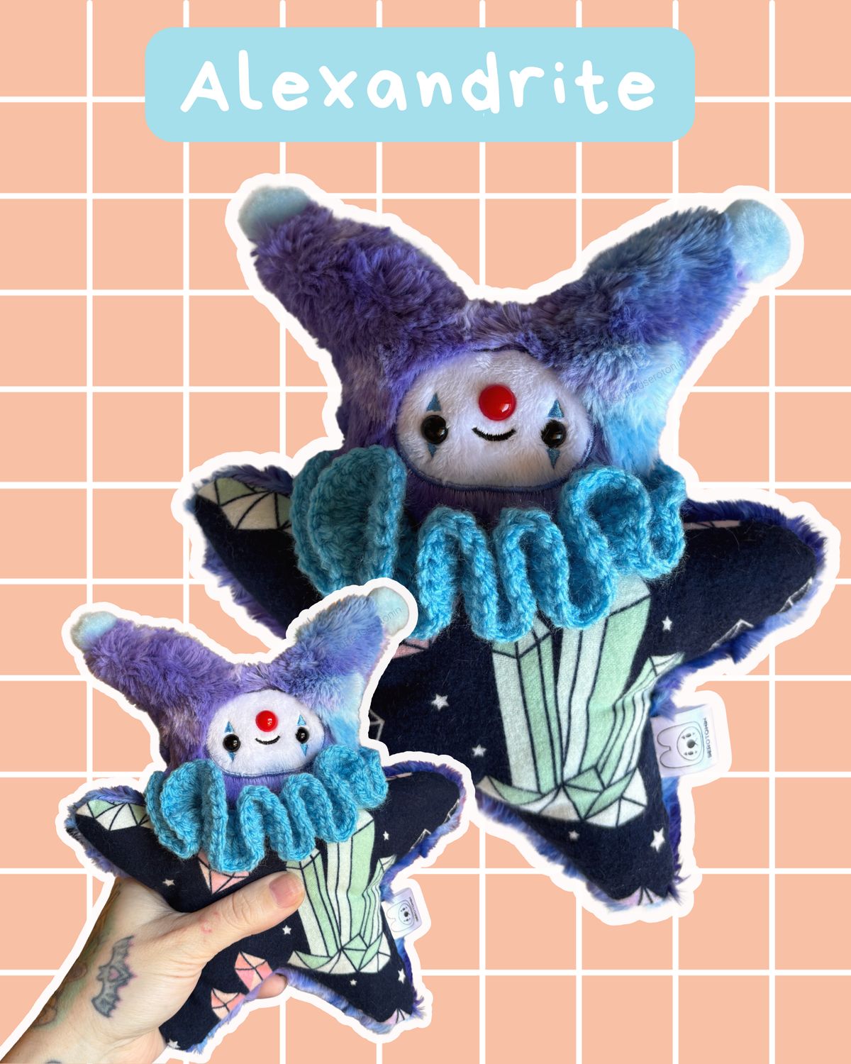 Alexandrite the Jester Stress Plush