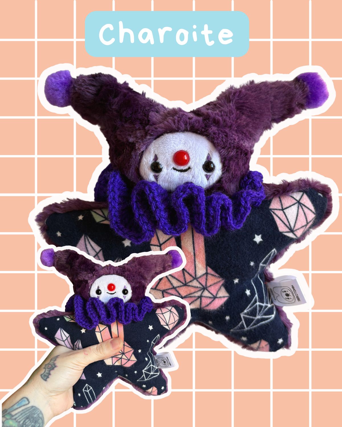 Charoite the Jester Stress Plush