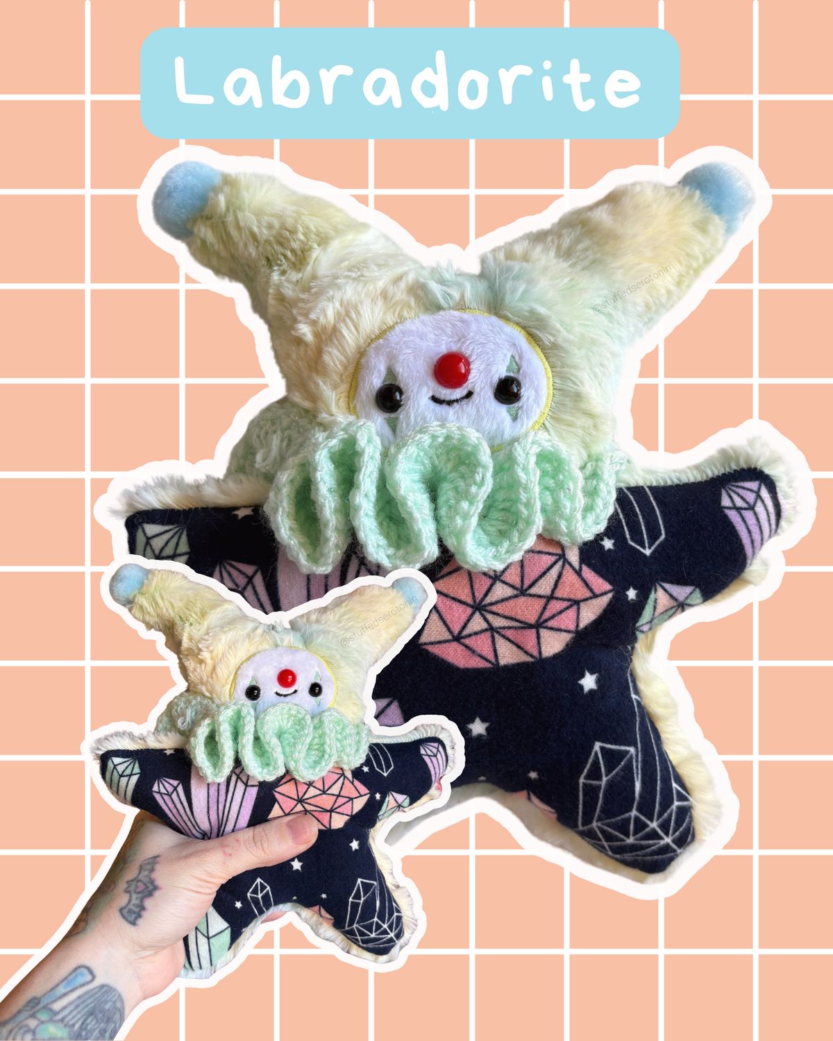 Labradorite the Jester Stress Plush