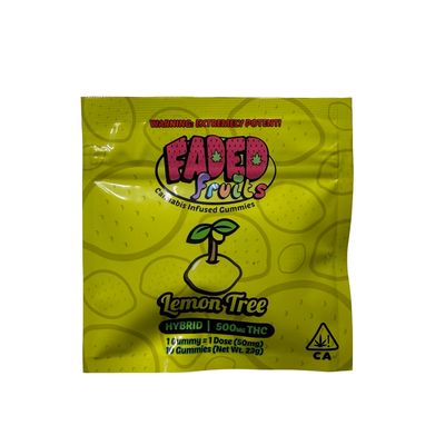 Faded Fruits Gummies | Lemon Tree | Hybrid | 50MG | 500MG Faded Fruits Gummies | Lemon Tree | Hybrid | 50MG | 500MG