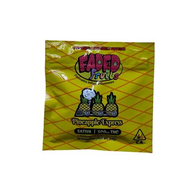 Faded Fruits Gummies | Pineapple Express | Sativa | 50MG | 500MG Faded Fruits Gummies | Pineapple Express | Sativa | 50MG | 500MG