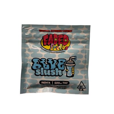 Faded Fruits Gummies | Blue Slushie | Indica | 50MG | 500MG Faded Fruits Gummies | Blue Slushie | Indica | 50MG | 500MG