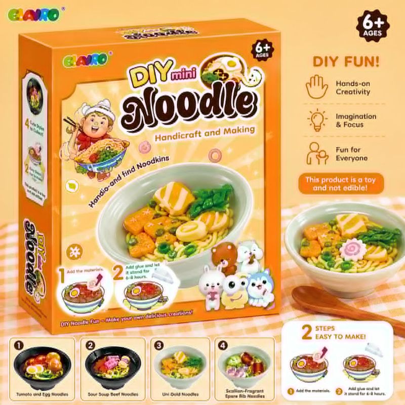 DIY Mini Noodle Craft Kit – Handmade Miniature Making Set DIY Mini Noodle Craft Kit – Handmade Miniature Making Set