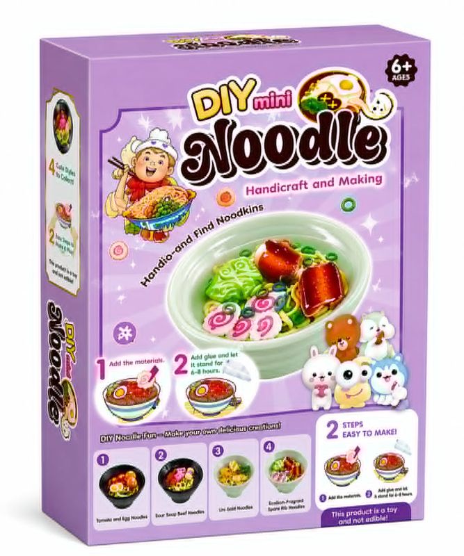 DIY Mini Noodle Craft Kit – Handmade Miniature Making Set