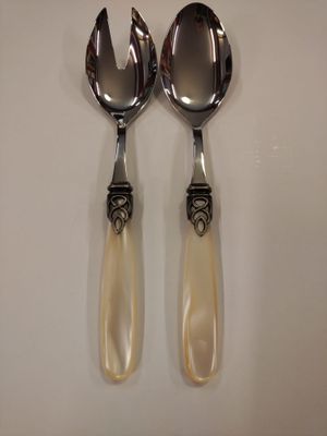 Coppia insalata gioiello ghiera antica champagne perlato Coppia insalata gioiello ghiera antica champagne perlato