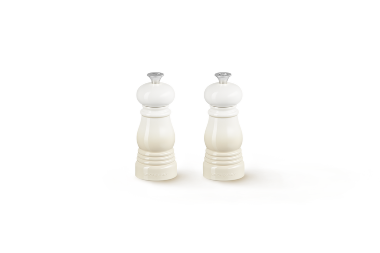 Set 2 mini macina sale e pepe cm. 12 meringue Set 2 mini macina sale e pepe cm. 12 meringue