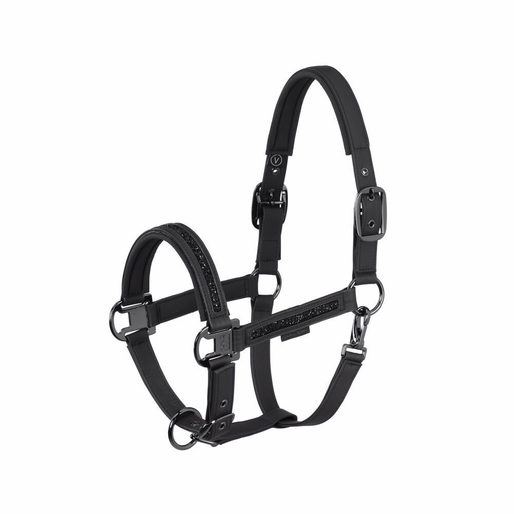 ESKADRON Halfter FAUX LEATHER JEWEL DOUBLE schwarz ESKADRON Halfter FAUX LEATHER JEWEL DOUBLE schwarz, Pferd, Pony,