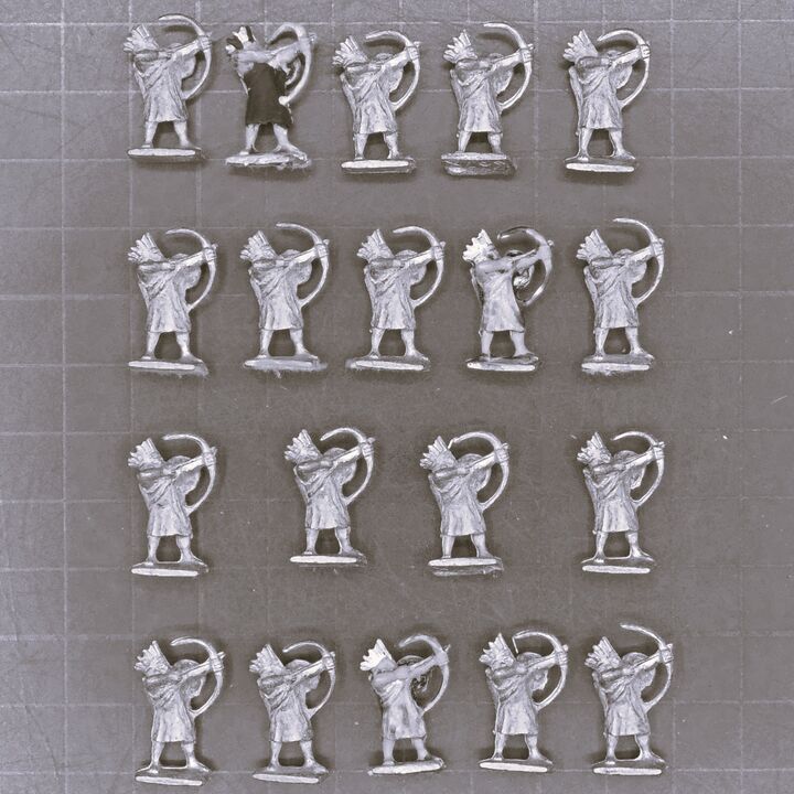 Minifigs, Renaissance - Aztec/Conquistador Allied Otomi Archers Minifigs, Renaissance - Aztec/Conquistador Allied Otomi Archers