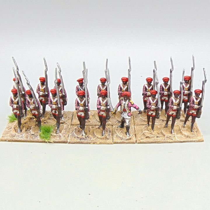 Grade D - Crann Tara Miniatures - C18th Colonial India - East India Company Infantry