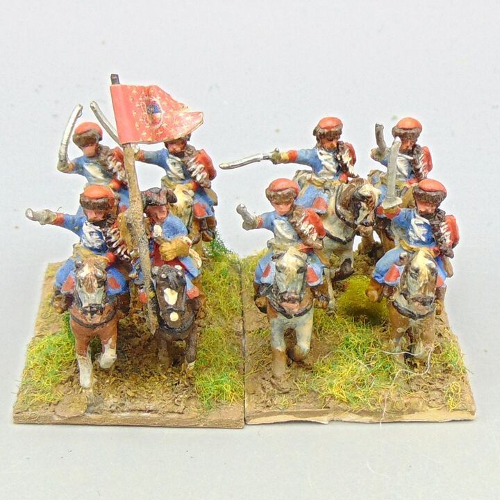 Grade E, Dixon Miniatures - WSS - French Hussar Unit