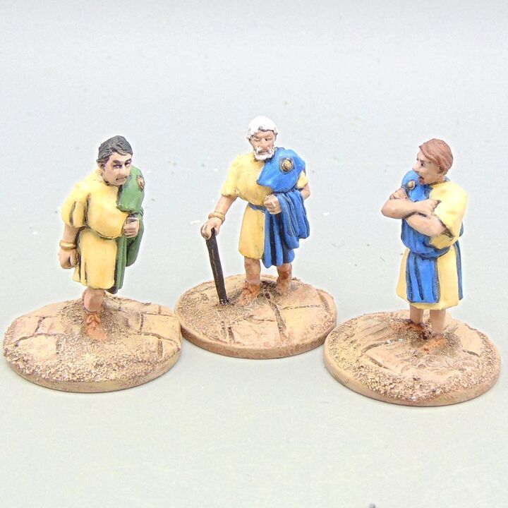 Grade D - Footsore Miniatures - Gangs of Rome - Roman Civilian Men