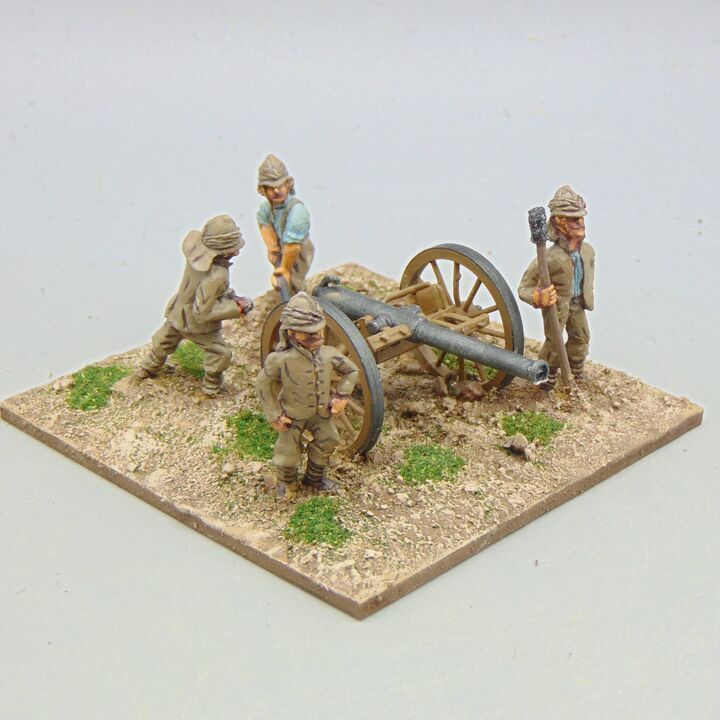 Grade D - Connoisseur Figures - Mahdist War - British Field Gun & Crew