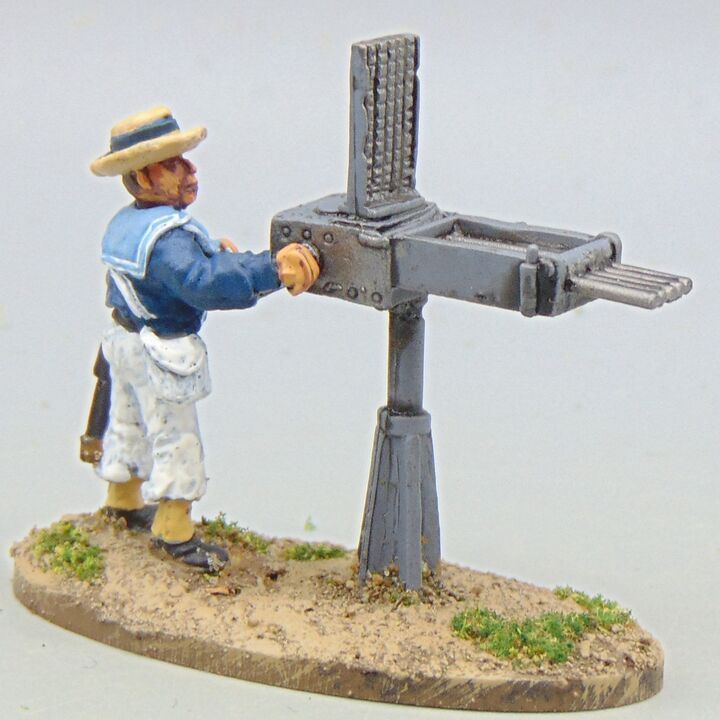 Grade D - Redoubt Enterprises - Mahdist War - British Naval Rating with Gardner Machine Gun