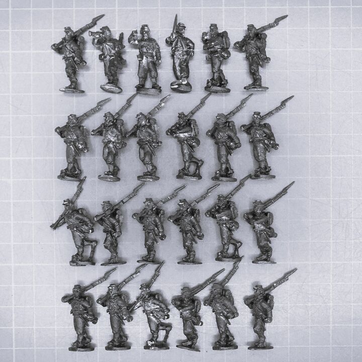 Old Glory Miniatures, ACW: Infantry Unit in Kepis & Backpacks
