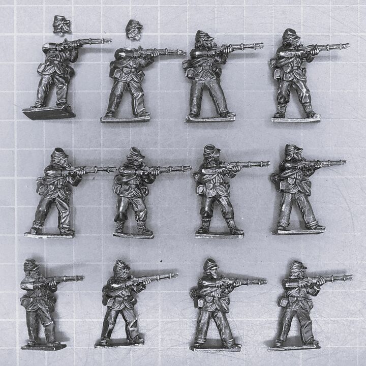 Redoubt Enterprises, ACW: Union Infantry in Kepis, Firing