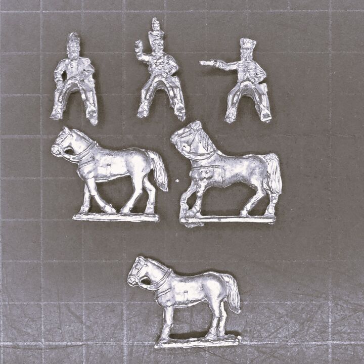 Campaign Game Miniatures, Napoleonic - British Cavalry General, Earl of Uxbridge, Command Group