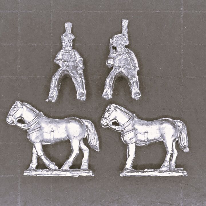 Campaign Game Miniatures, Napoleonic - Mounted French Marshall Murat with Guard