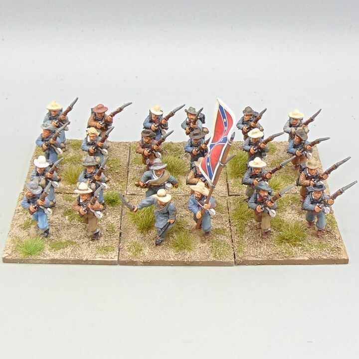 Grade C - Wargames Foundry - ACW - Confederate Infantry Unit