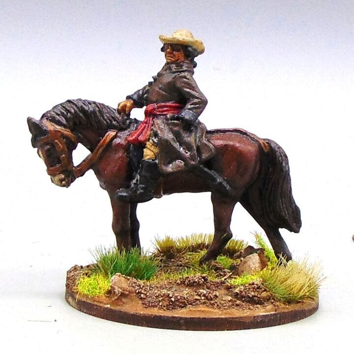 Grade C - Perry Miniatures - AWI - Mounted US Militia Officer Grade C - Perry Miniatures - AWI - Mounted US Militia Officer