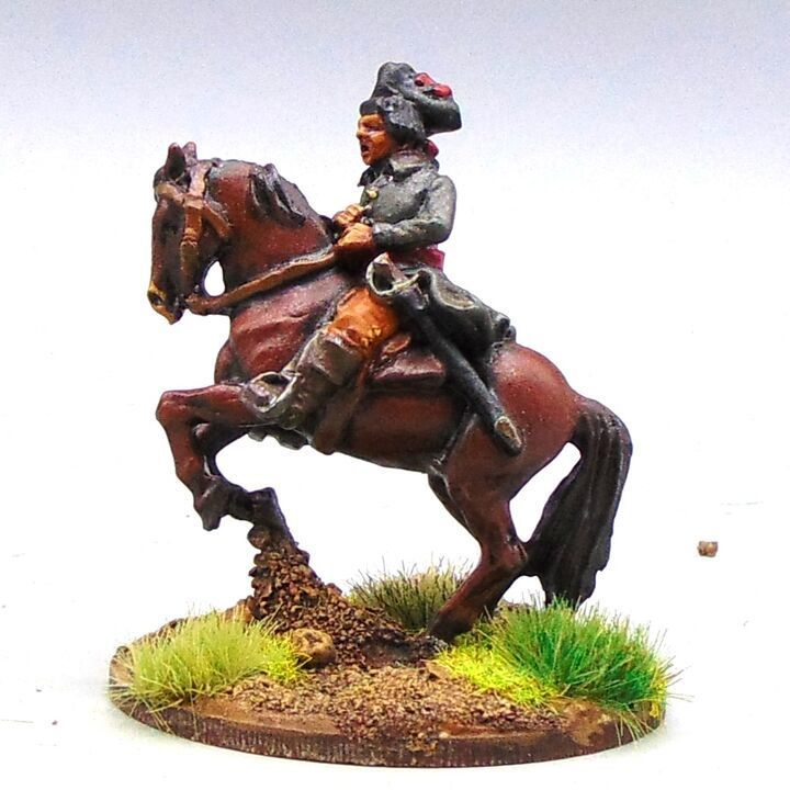 Grade C - Perry Miniatures - AWI - Mounted US Militia Officer Grade C - Perry Miniatures - AWI - Mounted US Militia Officer