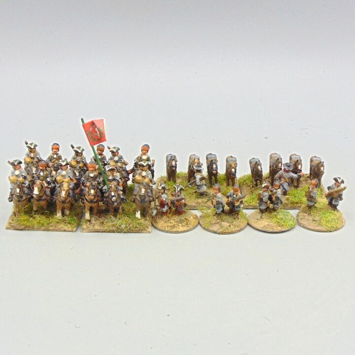 Grade E, Dixon Miniatures - WSS - Dutch Dragoon Unit - Mounted & Dismounted Grade E, Dixon Miniatures - WSS - Dutch Dragoon Unit - Mounted & Dismounted