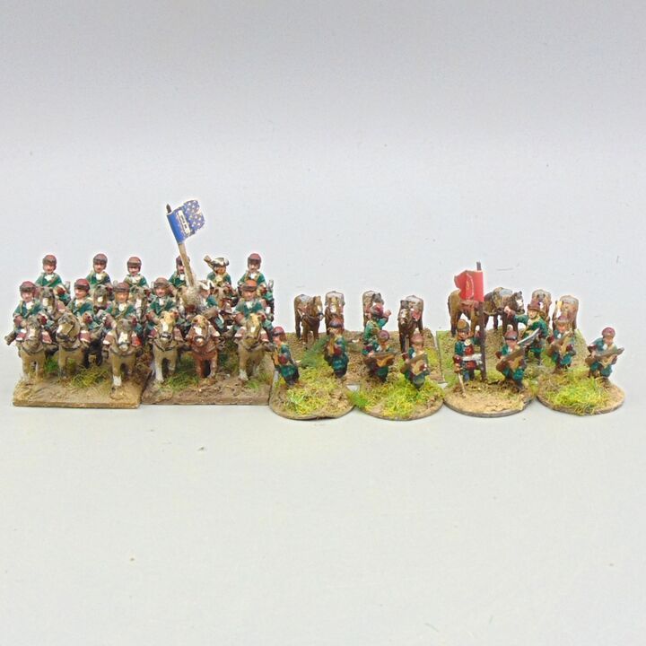 Grade E, Dixon Miniatures - WSS - French Dragoon Unit - Mounted & Dismounted Grade E, Dixon Miniatures - WSS - French Dragoon Unit - Mounted & Dismounted