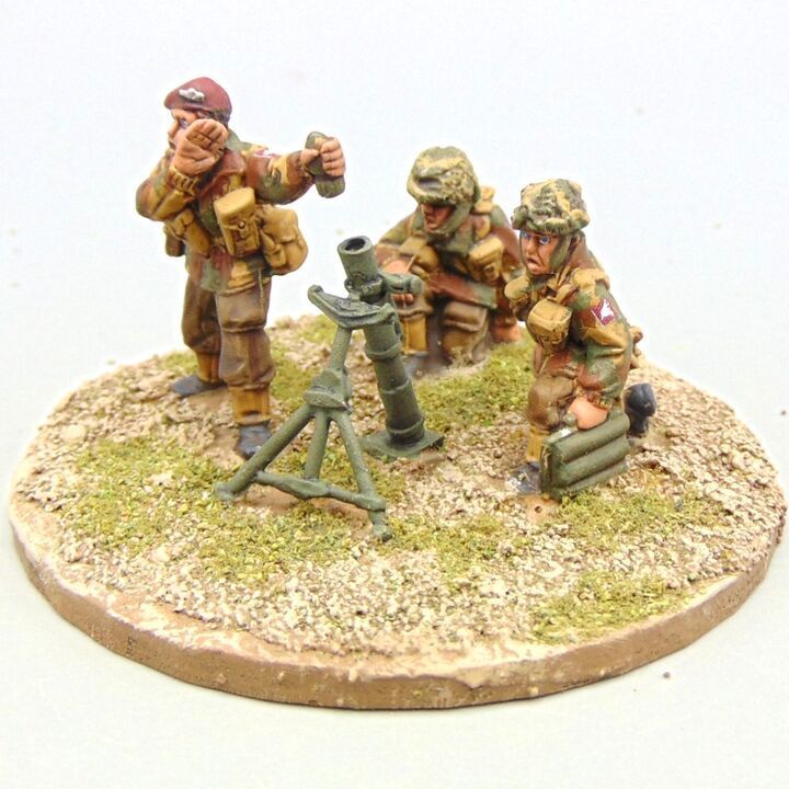 Grade C - Warlord Games - WW2 - British Airborne 3 Grade C - Warlord Games - WW2 - British Airborne 3" Mortar Team